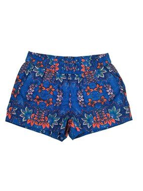 J.Crew Womens Floral Print Linen-Blend Shorts Size 2 preppy colorful